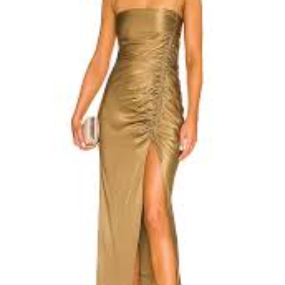 NWT Shona Joy  Thalia Bias Ruched Maxi Dress